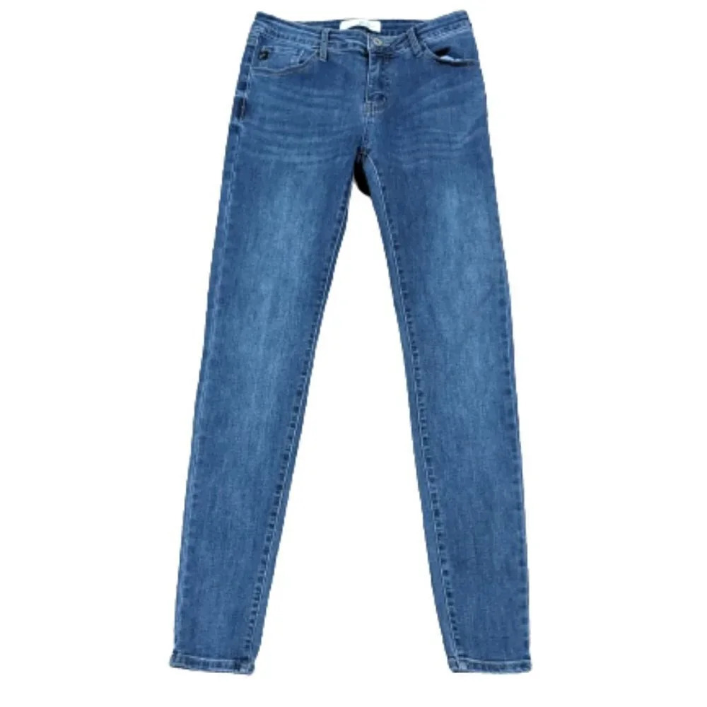 KanCan Dark Wash Mid Rise Skinny Jeans Size 7‎